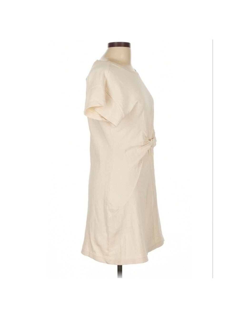 LSPACE x Anthropologie Short Sleeve Knit Mini Dress Sz: Lg NWT Pullover Tapioca - Picture 7 of 11